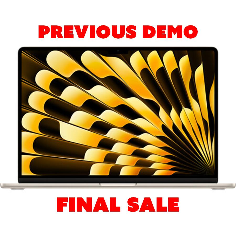 15-inch MacBook Air M3- 8GB-256GB-Starlight- DEMO UNIT FINAL 15-inch MacBook Air M3- 8GB-256GB-Starlight- DEMO UNIT FINAL